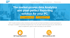 Desktop Screenshot of crystalreports.com